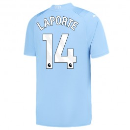 Manchester City Laporte 14 Matchtröja Hemma 2023-2024