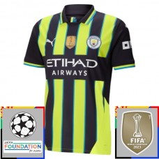 Manchester City Matchtröja Borta Champions League Patches 2024-2025