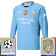 Manchester City Matchtröja Hemma Champions League Patches 2024-2025 Långärmad