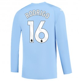 Manchester City Rodrigo 16 Matchtröja Hemma 2023-2024 Långärmad