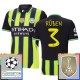 Manchester City Rúben 3 Matchtröja Borta Champions League Patches 2024-2025 Manchester City Rúben 3 Matchtröja Borta Champions League Patches 2024-2025