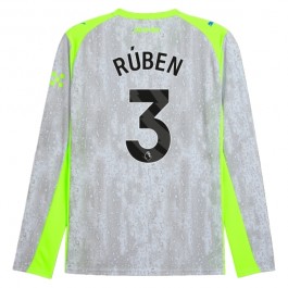Manchester City Rúben 3 Matchtröja Tredje 2025-2026 Långärmad Fotbollsställ