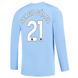 Manchester City Sergio Gómez 21 Matchtröja Hemma 2023-2024 Långärmad