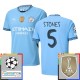 Manchester City Stones 5 Matchtröja Hemma Champions League Patches 2024-2025 Manchester City Stones 5 Matchtröja Hemma Champions League Patches 2024-2025