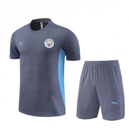 Manchester City Träningströja Ställ 2024-25 - Shorts Grå
