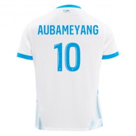 Olympique de Marseille Aubameyang 10 Matchtröja Hemma 2024-2025