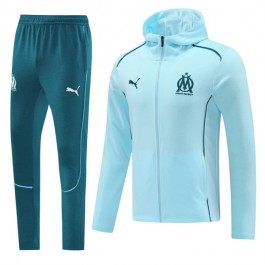 Olympique de Marseille Träningsjacka Ställ 2024-25 - Hoodie Blå