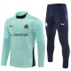 Olympique de Marseille Träningsoverall med Tröja Barn 2025-26 - 1-4 Zip Grön