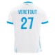 Olympique de Marseille Veretout 27 Matchtröja Hemma 2024-2025 Olympique de Marseille Veretout 27 Matchtröja Hemma 2024-2025
