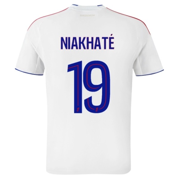 Olympique Lyonnais Niakhaté 19 Matchtröja Hemma 2025-2026 Fotbollsställ Olympique Lyonnais Niakhaté 19 Matchtröja Hemma 2025-2026 Fotbollsställ