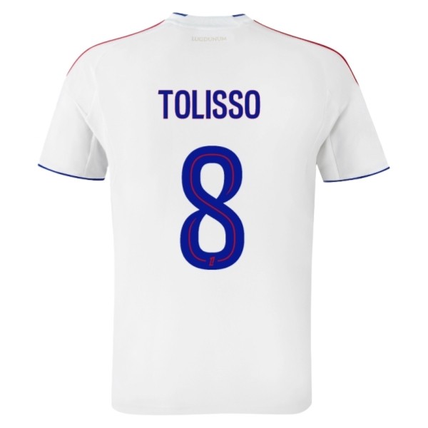 Olympique Lyonnais Tolisso 8 Matchtröja Hemma 2025-2026 Fotbollsställ Olympique Lyonnais Tolisso 8 Matchtröja Hemma 2025-2026 Fotbollsställ