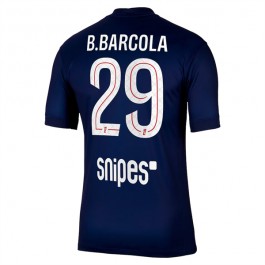 Paris Saint Germain B.Barcola 29 Matchtröja Hemma 2025-2026