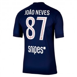 Paris Saint Germain João Neves 87 Matchtröja Hemma 2025-2026