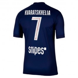 Paris Saint Germain Kvaratskhelia 7 Matchtröja Hemma 2025-2026