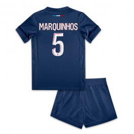 Paris Saint Germain Marquinhos 5 Matchtröja Barn Hemma 2024-2025