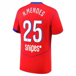 Paris Saint Germain N.Mendes 25 Matchtröja Tredje 2025-2026