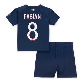 Paris Saint Germain PSG Fabian 8 Matchtröja Barn Hemma 2023-2024