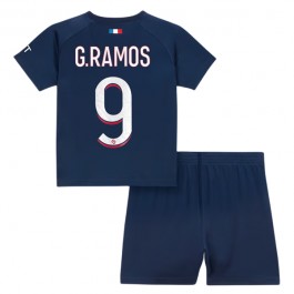 Paris Saint Germain PSG G.Ramos 9 Matchtröja Barn Hemma 2023-2024