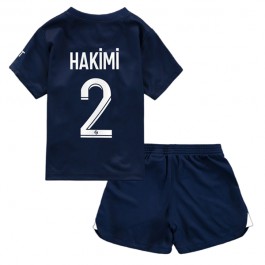 Paris Saint Germain PSG Hakimi 2 Matchtröja Barn Hemma 2022-2023