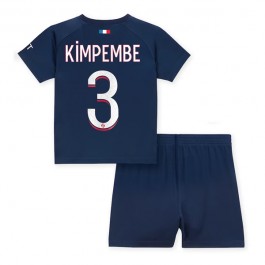 Paris Saint Germain PSG Kimpembe 3 Matchtröja Barn Hemma 2023-2024