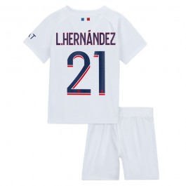 Paris Saint Germain PSG L.Hernandez 21 Matchtröja Barn Borta 2023-2024