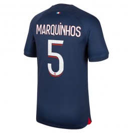 Paris Saint Germain PSG Marquinhos 5 Matchtröja Hemma 2023-2024