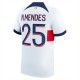 Paris Saint Germain PSG N.Mendes 25 Matchtröja Borta 2023-2024