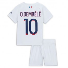 Paris Saint Germain PSG O.Dembélé 10 Matchtröja Barn Borta 2023-2024