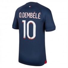 Paris Saint Germain PSG O.Dembélé 10 Matchtröja Hemma 2023-2024
