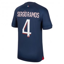 Paris Saint Germain PSG Sergio Ramos 4 Matchtröja Hemma 2023-2024