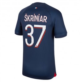 Paris Saint Germain PSG Skriniar 37 Matchtröja Hemma 2023-2024