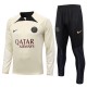 Paris Saint Germain PSG Träningsoverall 2023-24 - 1-4 Zip Beige