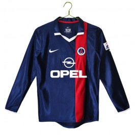 Paris Saint Germain Retro Hemmatröja 2001-2002 Långärmad