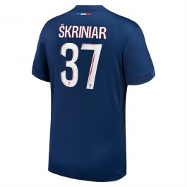 Paris Saint Germain Skriniar 37 Matchtröja Hemma 2024-2025