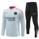 Paris Saint Germain Träningsoverall 2024-25 - 1-4 Zip Light Grå