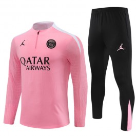 Paris Saint Germain Träningsoverall 2024-25 - 1-4 Zip Rosa