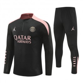 Paris Saint Germain Träningsoverall 2024-25 - 1-4 Zip Svart Rosa