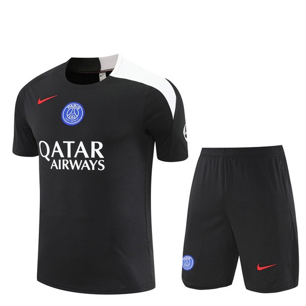 Paris Saint Germain Träningsset med T-shirt Barn 2025-26 - Shorts Svart Paris Saint Germain Träningsset med T-shirt Barn 2025-26 - Shorts Svart