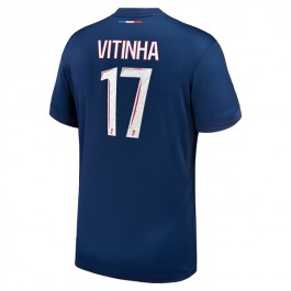 Paris Saint Germain Vitinha 17 Matchtröja Hemma 2024-2025