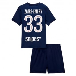 Paris Saint Germain Zaïre-Emery 33 Matchtröja Barn Hemma 2025-2026