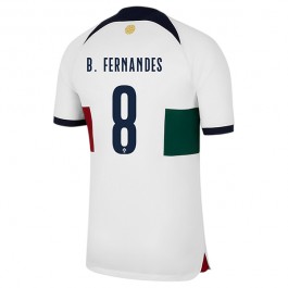 Portugal B.Fernandes 8 Matchtröja Borta VM 2022