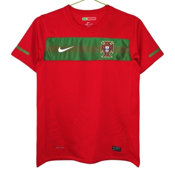 Portugal Matchtröja Hemma Retro 2010 Fotbollsställ Portugal Matchtröja Hemma Retro 2010 Fotbollsställ
