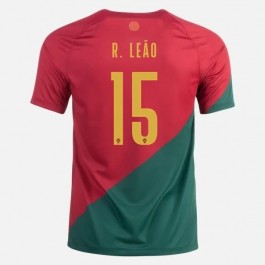 Portugal R.Leao 15 Matchtröja Hemma VM 2022