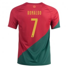 Portugal Ronaldo 7 Matchtröja Hemma VM 2022