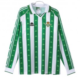 Real Betis Balompié Matchtröja Hemma Retro 1995-1997 Långärmad
