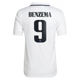 Real Madrid Benzema 9 Matchtröja Hemma 2022-2023