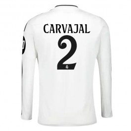 Real Madrid Carvajal 2 Matchtröja Hemma 2024-2025 Långärmad