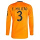 Real Madrid E.Militao 3 Matchtröja Borta 2024-2025 Långärmad