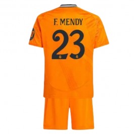 Real Madrid F.Mendy 23 Matchtröja Barn Borta 2024-2025