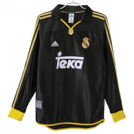 Real Madrid Matchtröja Borta Retro 1999-2001 Långärmad